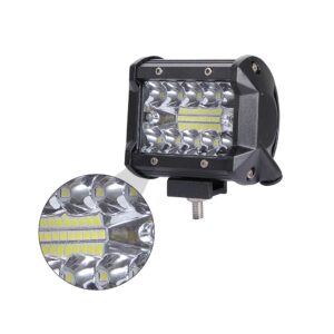 Barras de luz automotrices de 4 pulgadas faros LED en funcionamiento foco de techo-