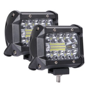 Barras de luz automotrices de 4 pulgadas luces LED para faros de coche de camión-