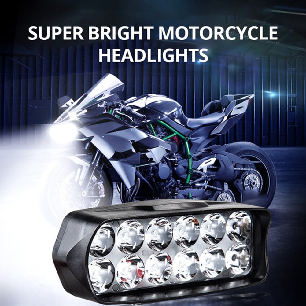 Faro LED Barra Trabajo Automotriz Moto 12 LED 2400 LM 6000K- - Image 3