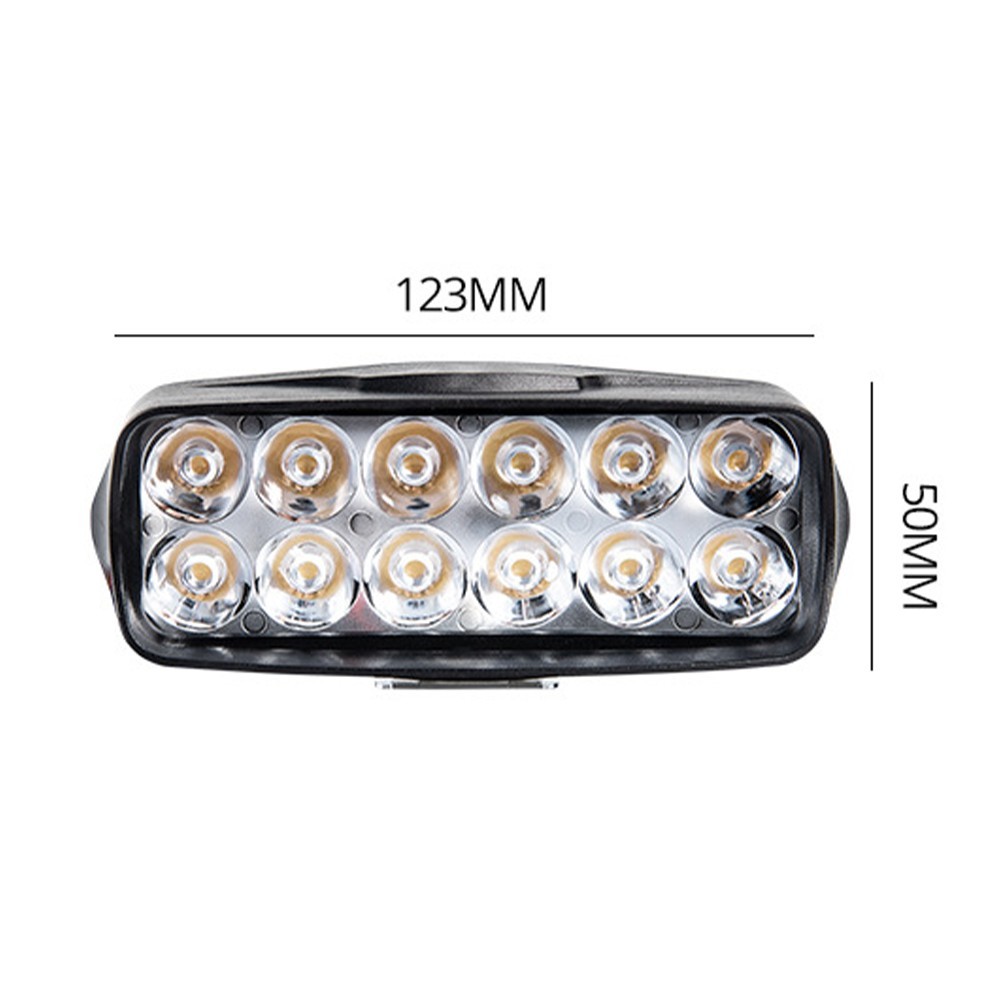 Luz de barra de trabajo para motocicleta automotriz faros LED luces de coche 12 LED 36W- - Image 4
