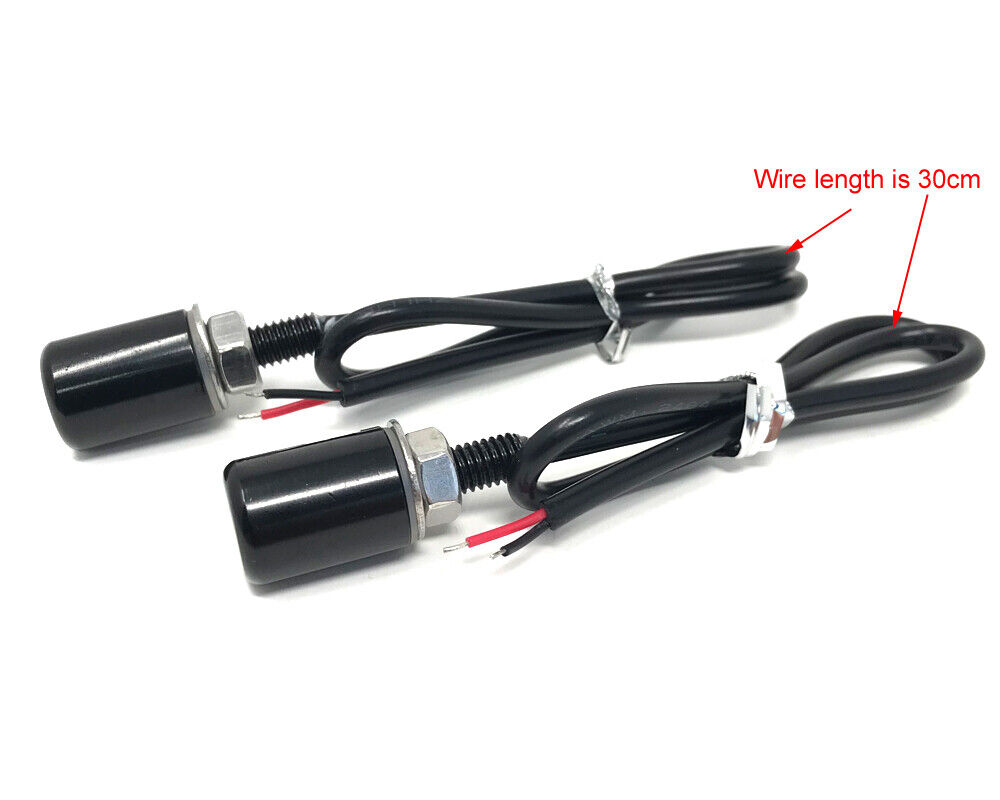 Número de matrícula de motocicleta LED luces perno lámparas fácil de ajustar pequeño mini - - Image 3