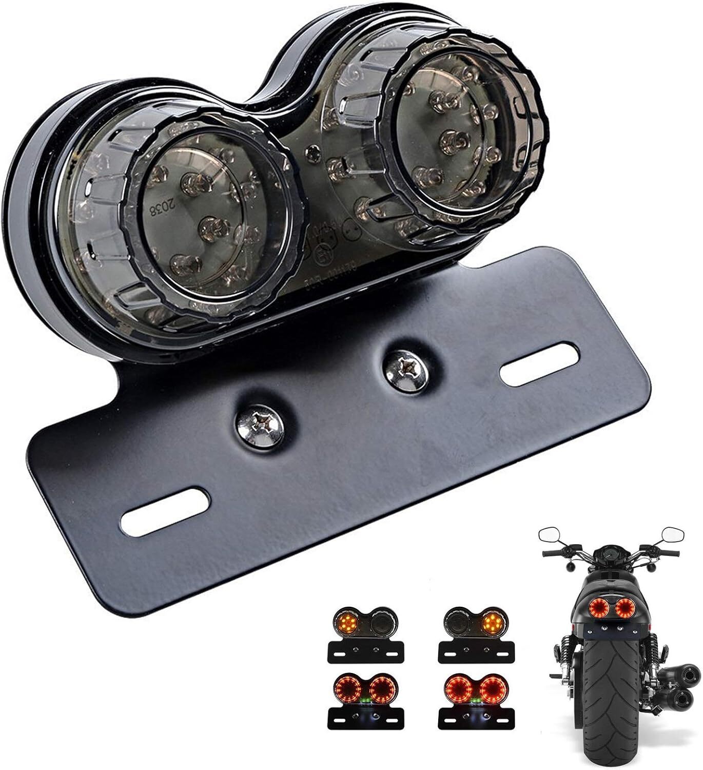 ANKIA 40-LED 40W Luz Trasera Moto Integrada Lámpara de Correr Señal de Freno y Giro-