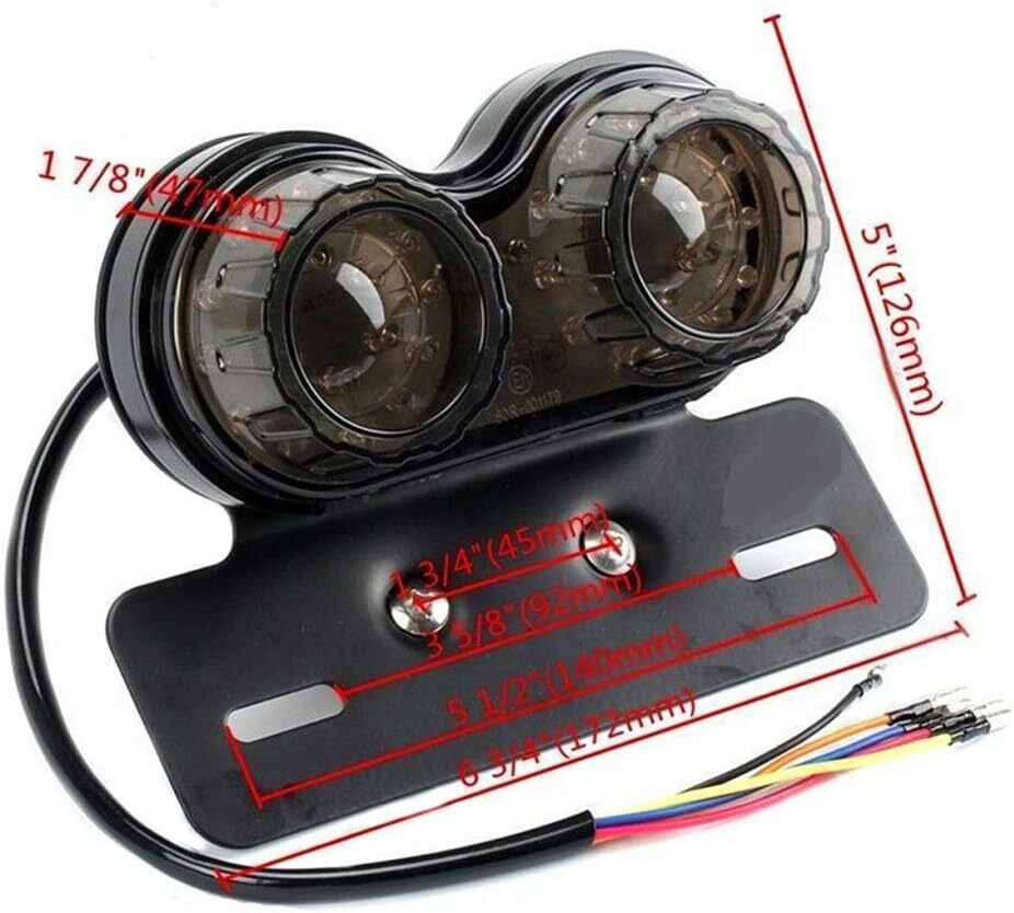 ANKIA 40-LED 40W Luz Trasera Moto Integrada Lámpara de Correr Señal de Freno y Giro- - Image 4