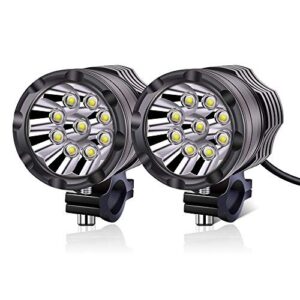 Faros antiniebla LED auxiliares blancos para moto universales-