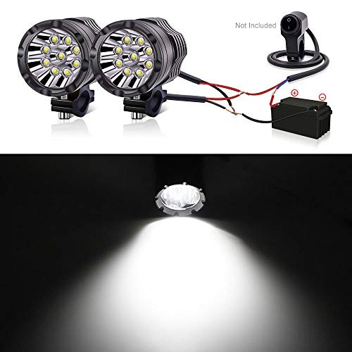 Faros antiniebla LED auxiliares blancos para moto universales- - Image 3