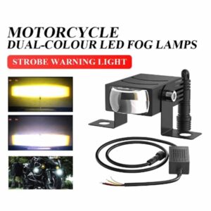 Faros LED de dos colores para motocicletas en condiciones de niebla-