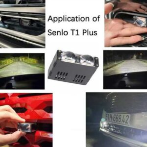 Double Lens LED Fan Style Spotlight Automotive Grille Light Motorcycle Headlight