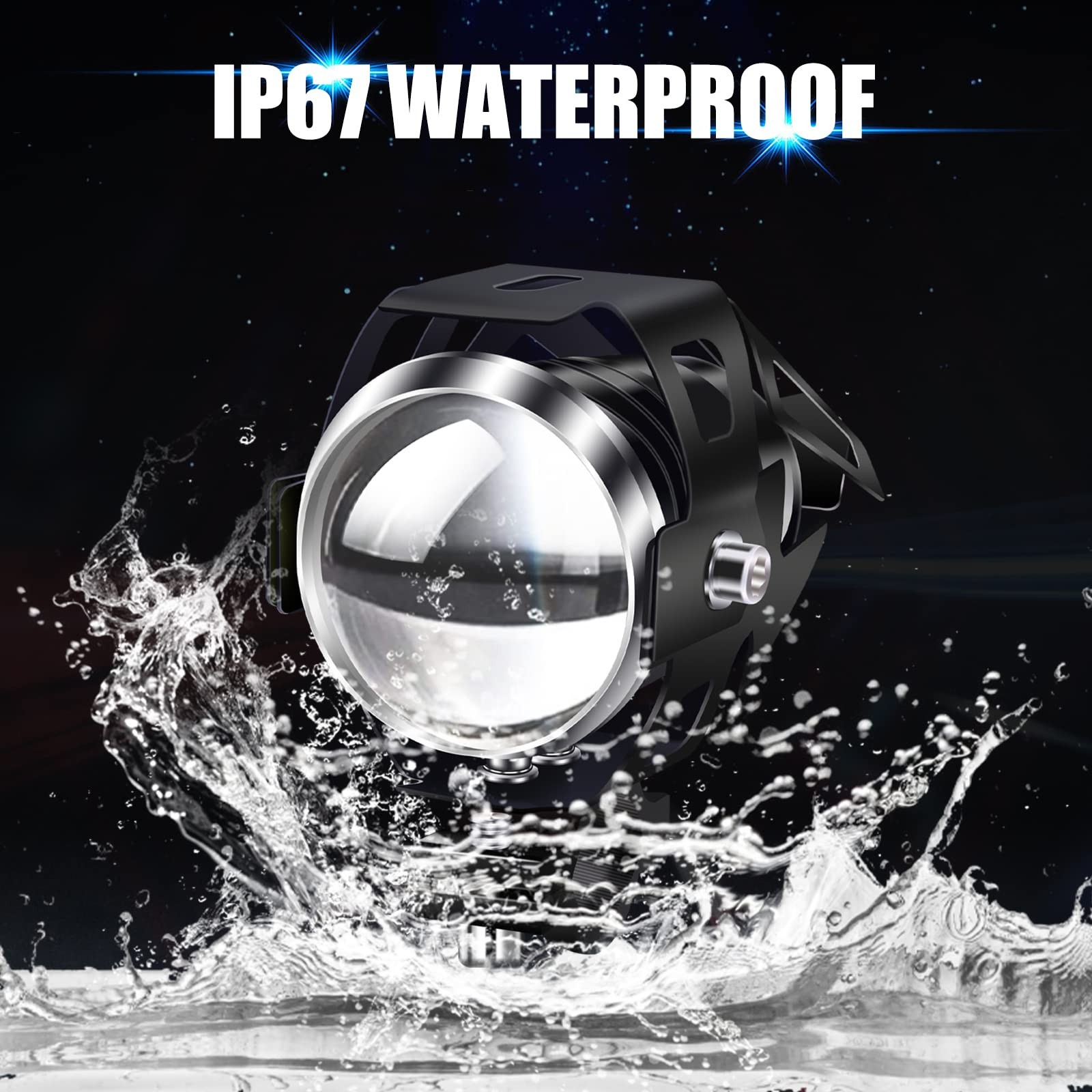 Focos de moto estables, faros universales de moto con interruptor- - Image 4