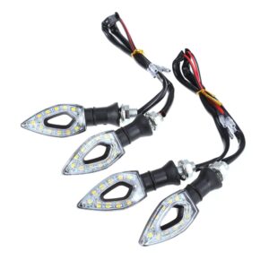 2 pares de luces indicadoras automotrices señales de dirección para vehículos moto-