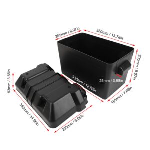 Caja de batería para autocaravana ABS anti impacto marina automotriz barco remolque caja de baterías para-