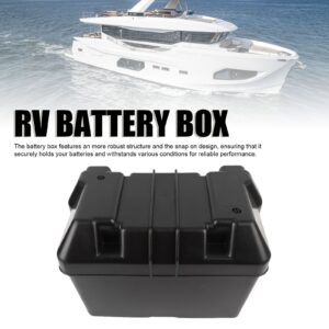 RV Battery Box Anti Impact ABS Marine Automotive Boat Trailer Battery Box For