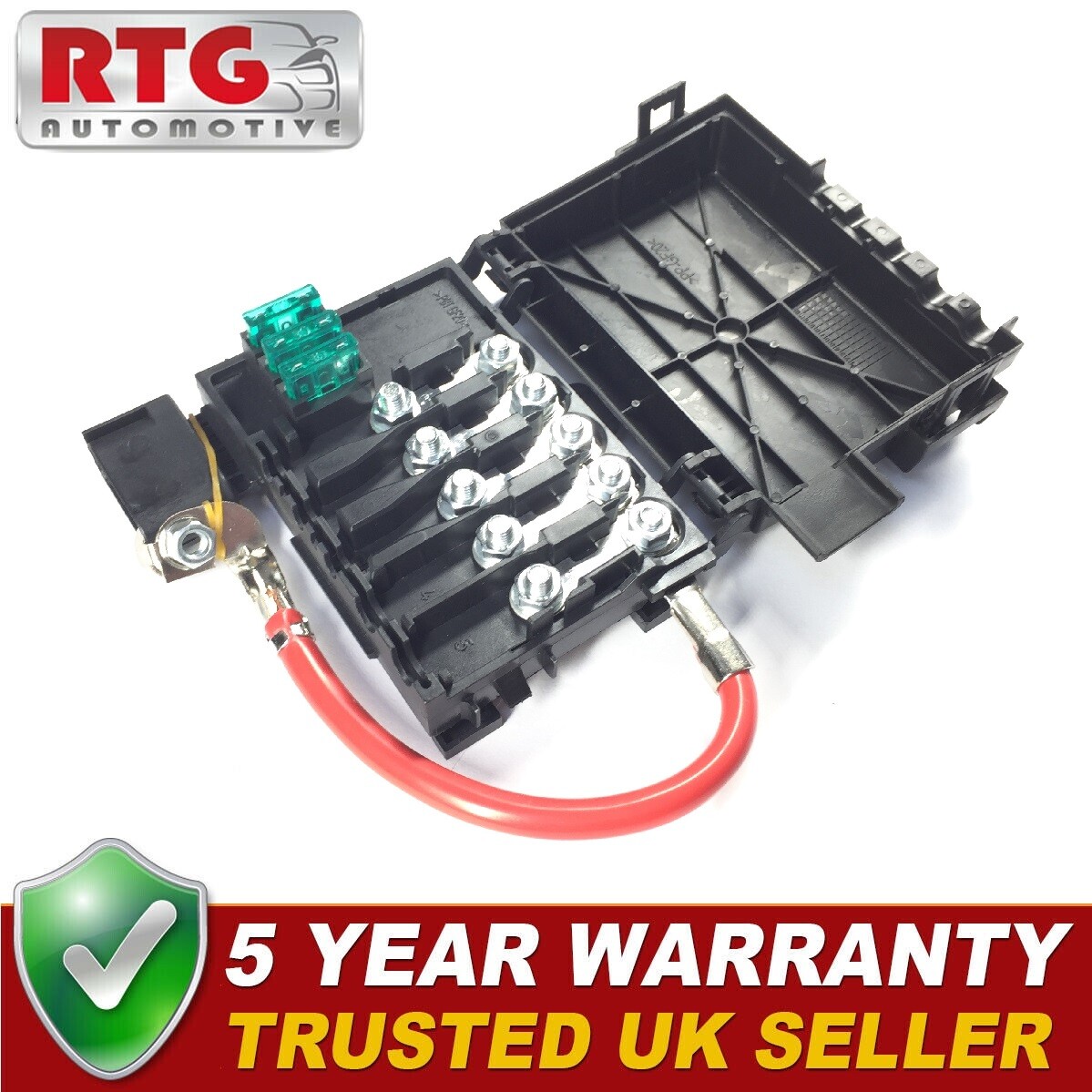 Para VW Audi 96-04 terminal positivo caja de fusibles panel superior de batería y tapa 1J0937550-
