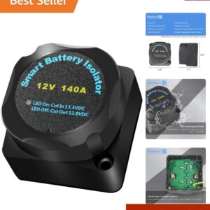 Relé sensible al voltaje 12V 140A para sistema de carga automática de doble batería-