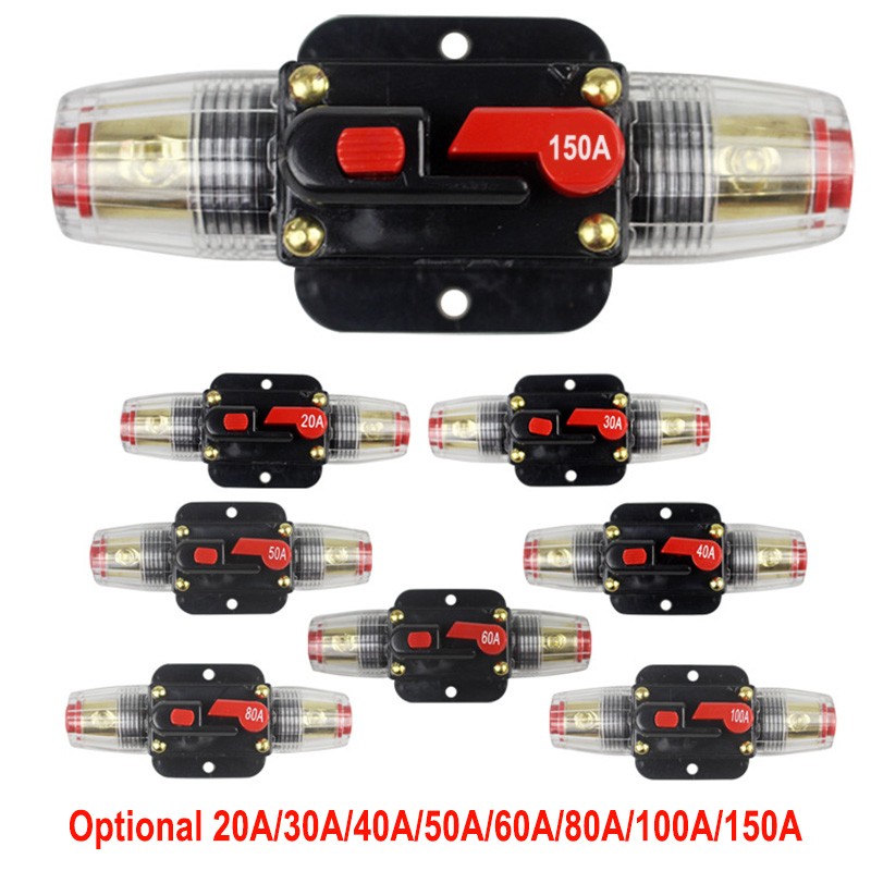 Disyuntor 20-150AMP Batería Doble IP67 12V-24V Fusible Manual Restablecimiento Impermeable- - Image 4