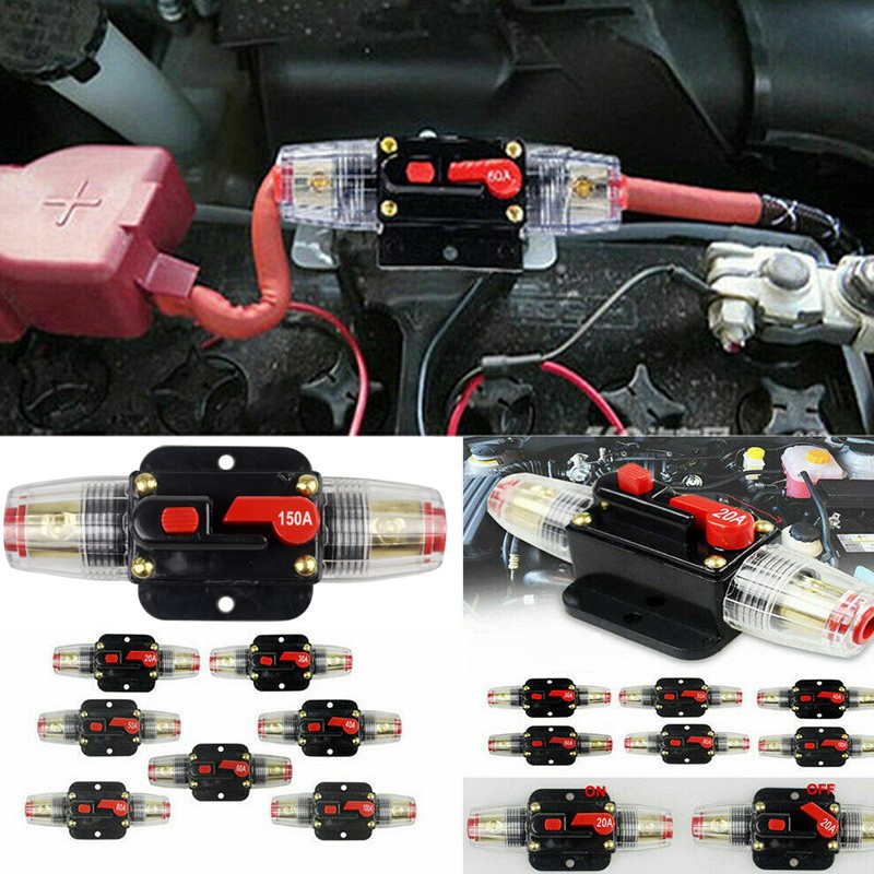 Disyuntor 20-150AMP Batería Doble IP67 12V-24V Fusible Manual Restablecimiento Impermeable- - Image 5