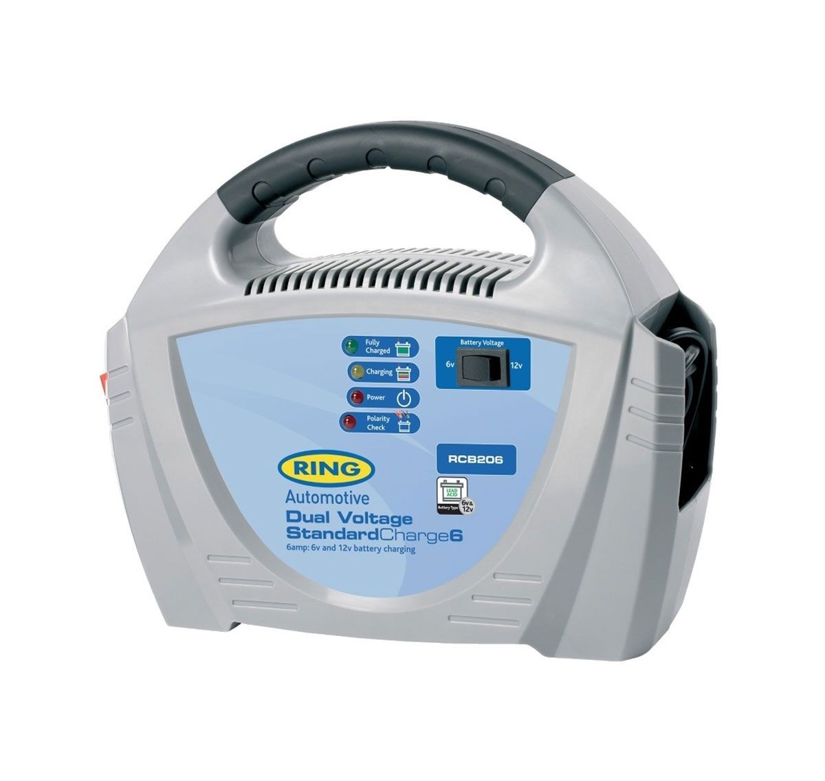 Cargador de Batería Ring 6 Amp 6/12v Doble Voltaje RCB206 Anillo Calidad Automotriz Nuevo- - Image 2