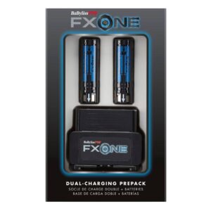 Prepaquete de carga de doble batería BaByliss PRO FXONE (dos baterías + base de carga)-