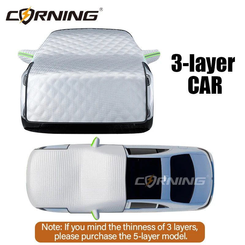 Car Covers Hail Protector Half Cover Protective Exterior Windshield Sunshield