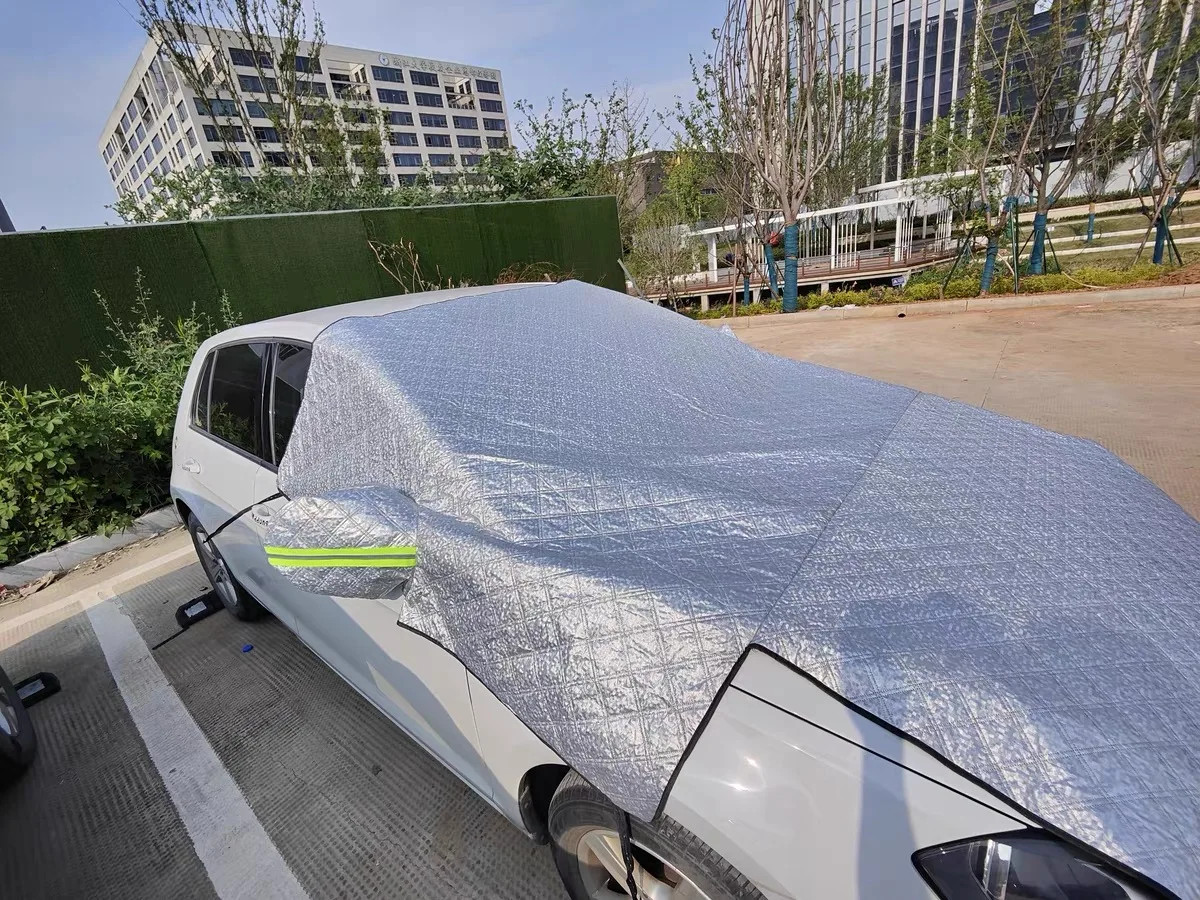 Car Covers Hail Protector Half Cover Protective Exterior Windshield Sunshield - Image 2