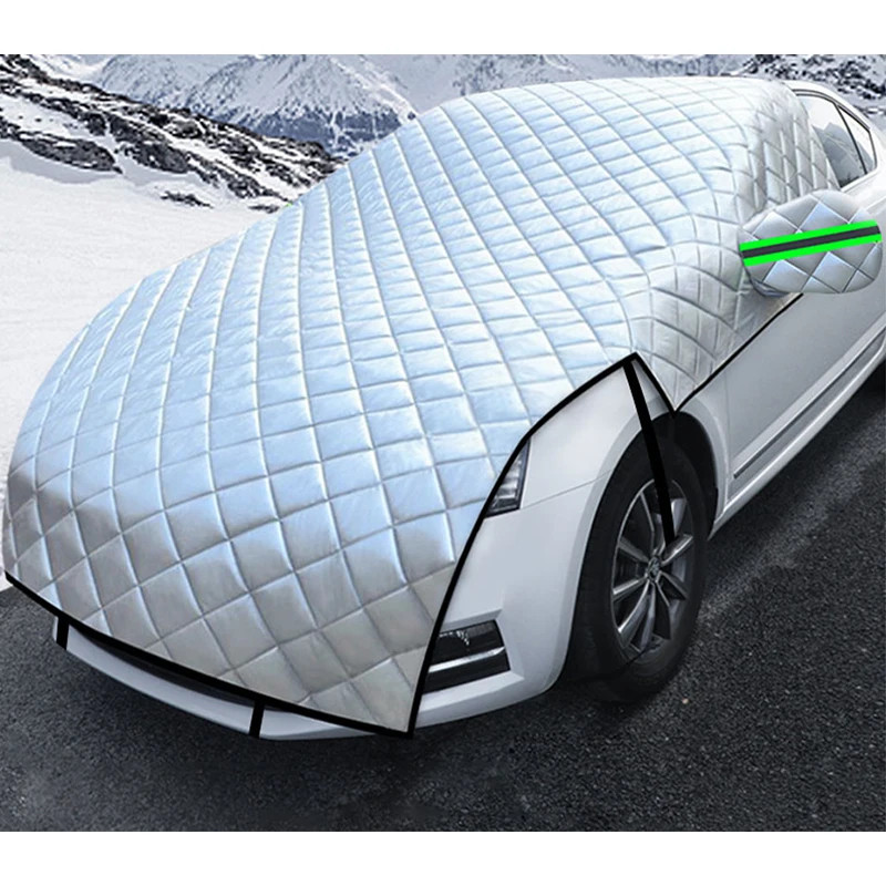 Car Covers Hail Protector Half Cover Protective Exterior Windshield Sunshield - Image 3