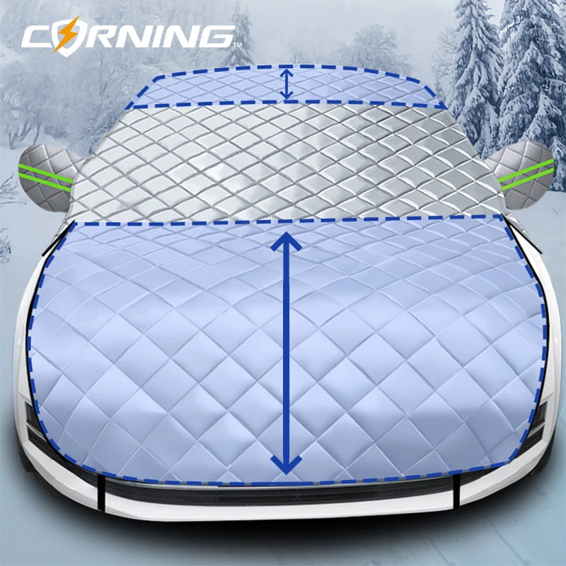 Car Covers Hail Protector Half Cover Protective Exterior Windshield Sunshield - Image 4