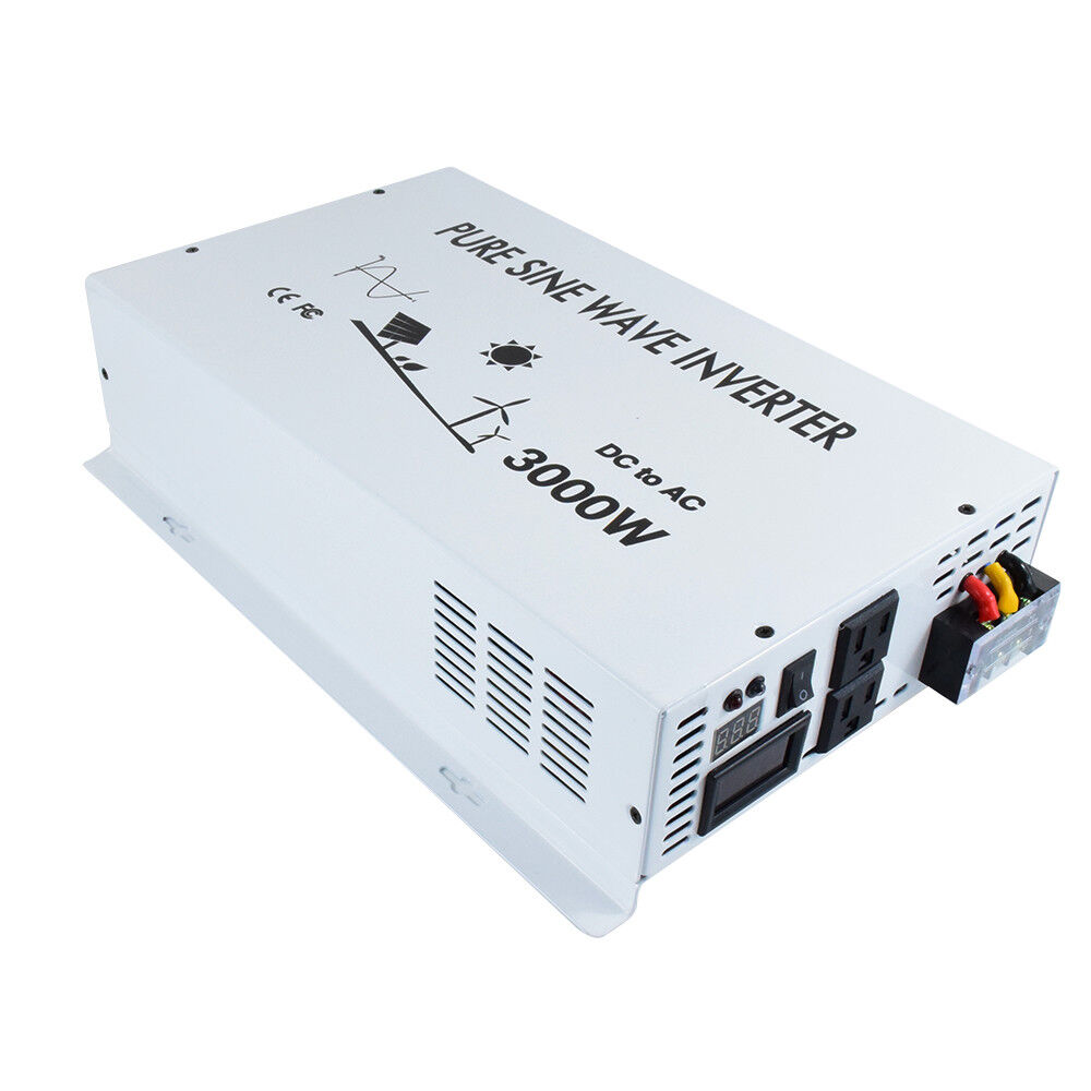 Convertidor de onda sinusoidal pura 3000W 36V/48V DC a 120V/240V CA Power Converter- - Image 2