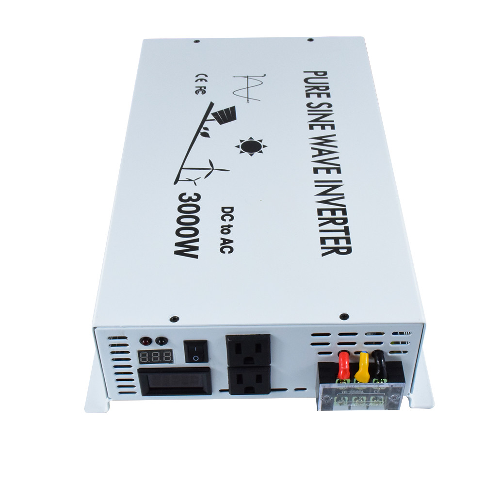Convertidor de onda sinusoidal pura 3000W 36V/48V DC a 120V/240V CA Power Converter- - Image 3