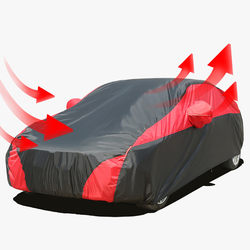 1 PIEZA Cubierta Completa de Coche para Exterior Impermeable Granizo Protección contra Nieve Cubierta Duradera EE. UU.- - Image 3