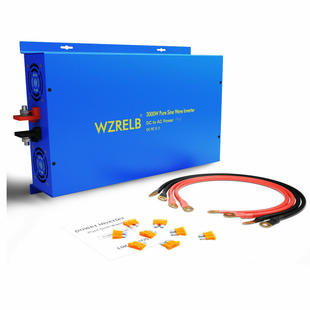 Inversor de energía de onda sinusoidal pura 3000 W 36 VDC a 120 V/240 VCA inversor solar fuera de la red- - Image 3
