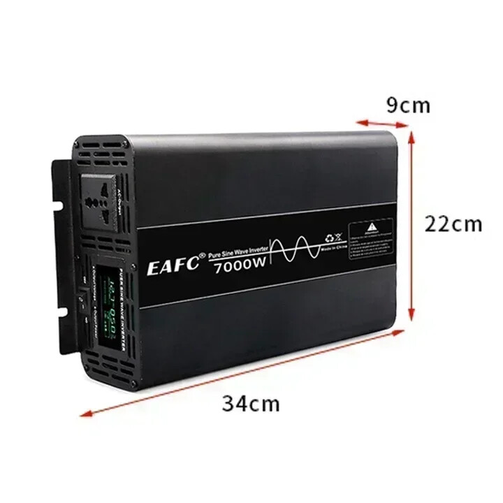 Inversor de onda sinusoidal pura DC 12V a CA 220V voltaje 50HZ convertidor inversores solares- - Image 5