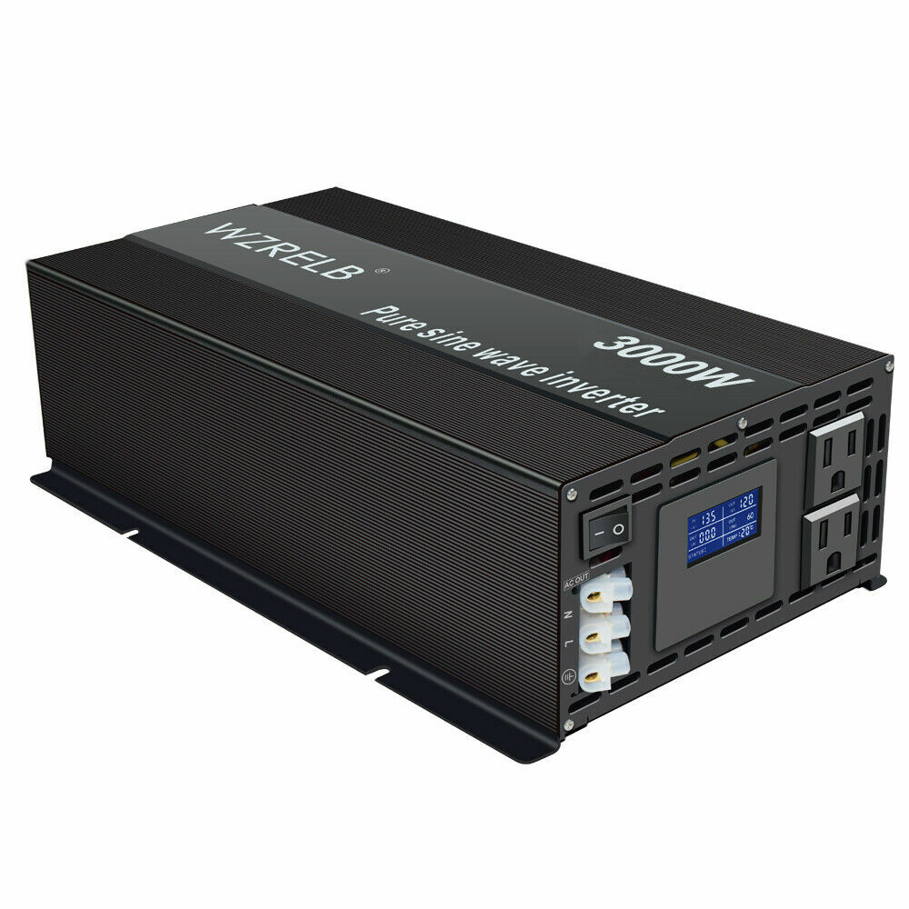 Casa rodante inversor de energía inversor solar de onda sinusoidal pura 36 VCC a 120 VCA 3000 W-