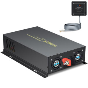 Inversor de onda sinusoidal pura 3000W 48V a 240V energía sistema solar hogar interruptor remoto-