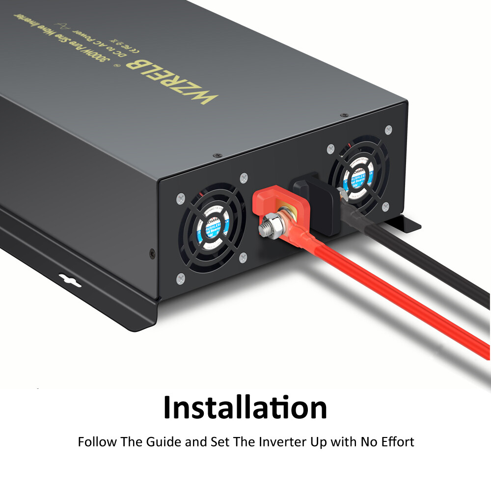 Inversor de onda sinusoidal pura 3000W 48V a 240V energía sistema solar hogar interruptor remoto- - Image 3