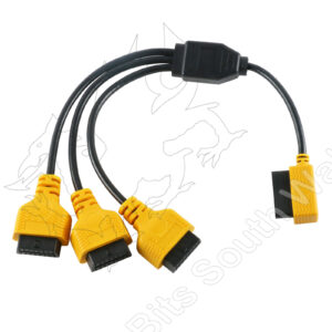Divisor de puerto OBD2 para diagnóstico de automóvil agrega cable de extensión de 3 puertos-