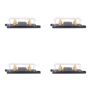 Kit portafusibles de audio para automóvil de 4 piezas 50 amperios 60 amperios 80 amperios para inversores de radio-