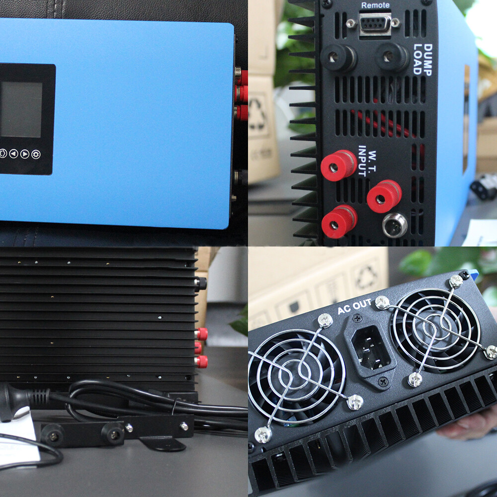 Inversor de conexión a red de energía eólica 1000 W onda sinusoidal pura con limitador 24 V 48 V turbina eólica- - Image 4