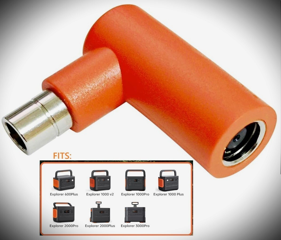 Adaptador de ángulo recto de panel solar DC7909 a DC8020 para central eléctrica Jackery-