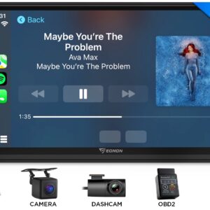 OBD+DVR+Doble DIN 7" IPS Radio Estéreo Coche Android 14 CarPlay WiFi Unidad Principal GPS-