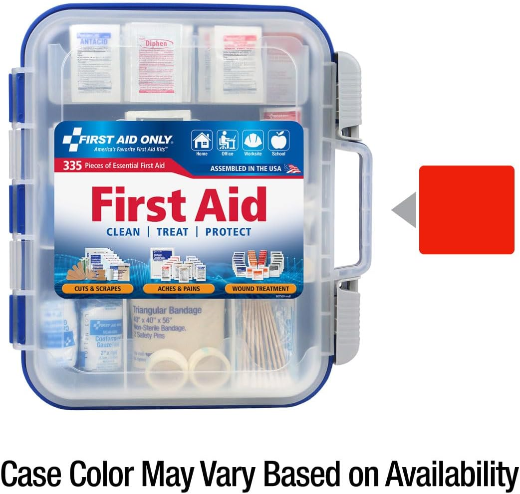 Kit de Primeros Auxilios Compatible con Osha, Multiusos Portátil Hogar Trabajo-Sitio Kit de Emergencia- - Image 2