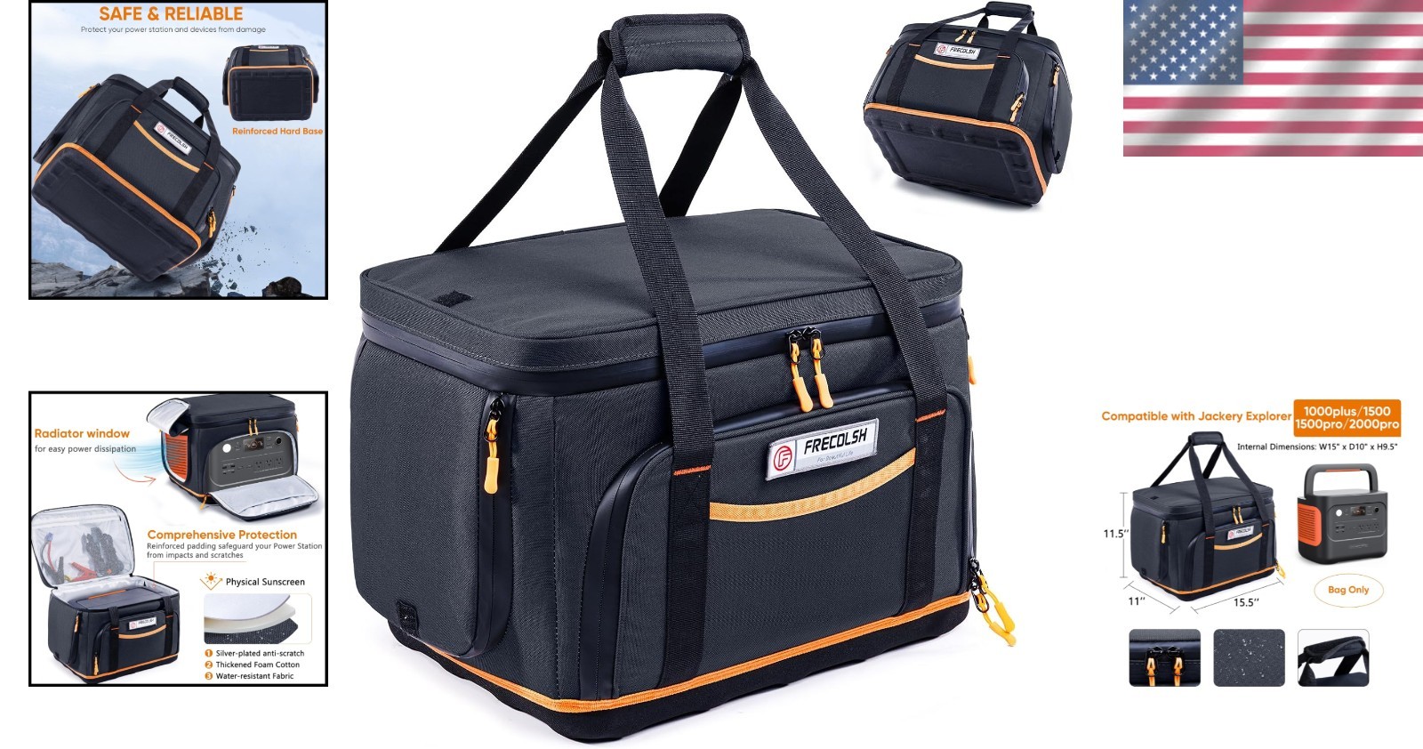 Estuche de viaje resistente impermeable para estaciones de alimentación portátiles Jackery 1000-2000- - Image 2