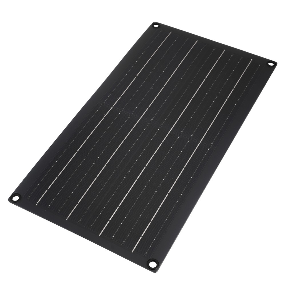 Panel Solar Flexible Negro 20W y Controlador 60A para Centrales Eléctricas Portátiles-