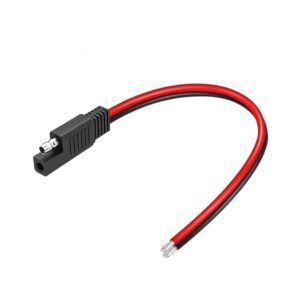 Cable de alimentación SAE 12V 10A 300mm cable de cobre rojo para cargadores de baterías automotrices-