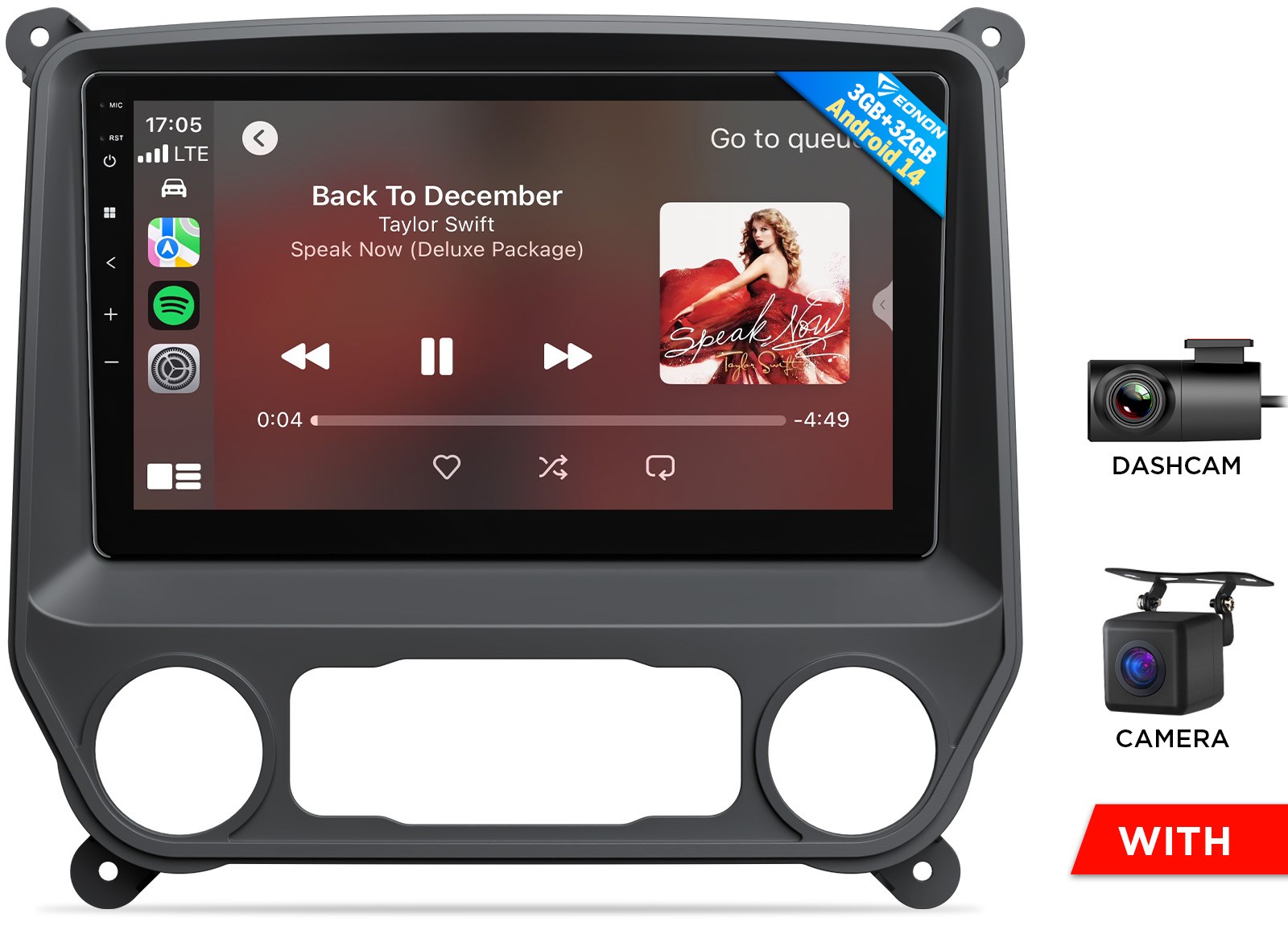 Radio estéreo para automóvil GMSX7 10,1" para Chevy Silverado GMC Sierra 2014-2018 Android 14-