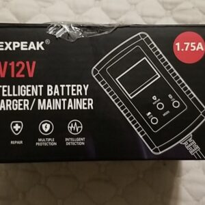 Cargador de Batería de Coche 1.75 Amperios, Cargador de Batería Inteligente Completamente Automático 6V y 12V-