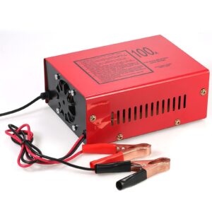 Cargador Automotriz 12V 24V con Clips de Cable Cargador de Batería Inteligente-