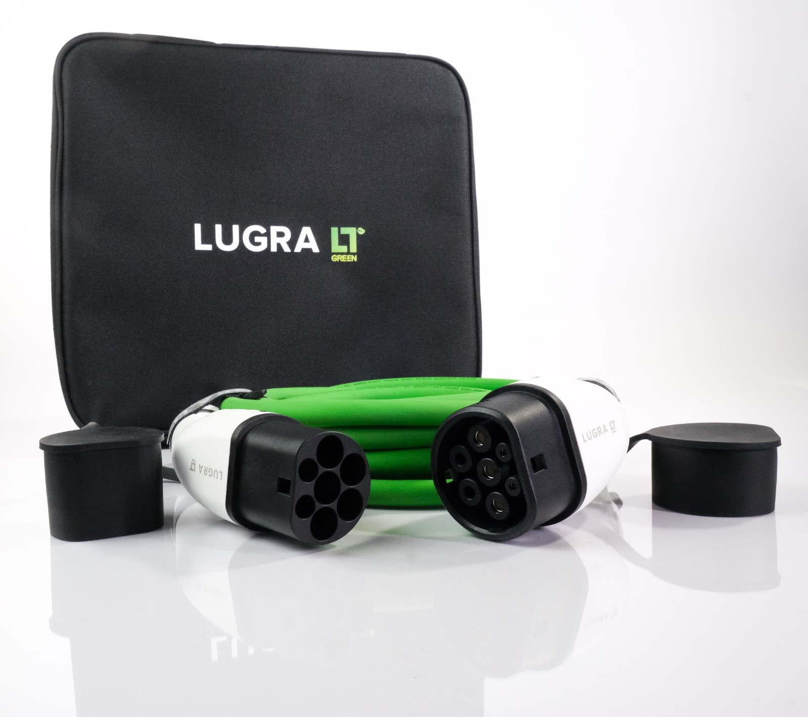 Cable de carga 5M 32A EV tipo 2 vehículo eléctrico coche cargador rápido enchufe Reino Unido verde- - Image 4
