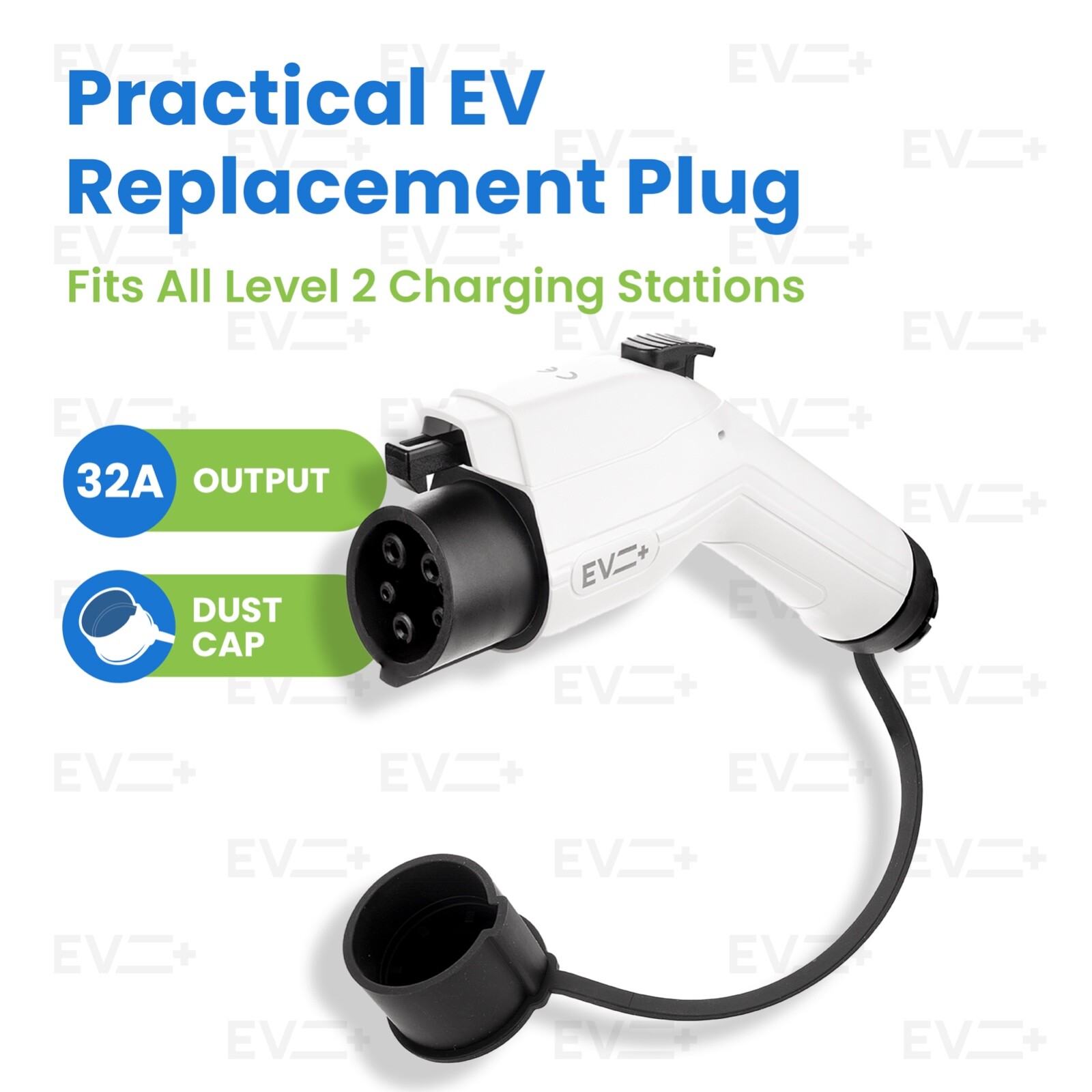 Enchufe de repuesto EV 32A - Conector SAE J1772 - Boquilla de cable de carga de nivel 2- - Image 2