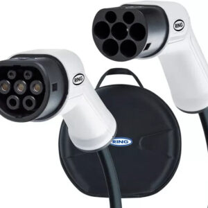 Cable de carga Ring EV 5 metros tipo 2 a tipo 2 universal 16A con estuche de almacenamiento -H-