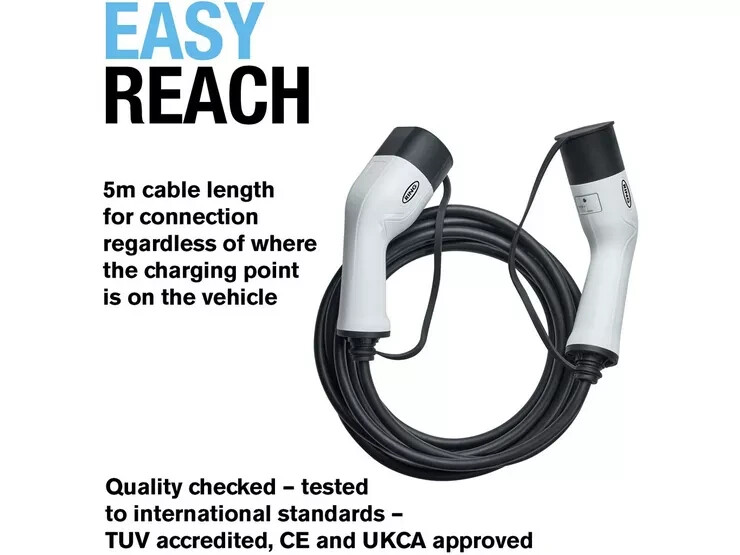Cable de carga Ring EV 5 metros tipo 2 a tipo 2 universal 16A con estuche de almacenamiento -H- - Image 5