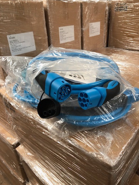 Nuevo-Otro cable de carga MENNEKES/TESLA EV, PN:36213,4m, 32A, tipo 2, modo 3-